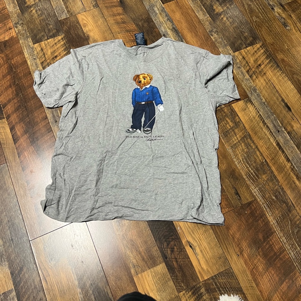 Polo by Ralph Lauren Gray Bear Graphic Tee